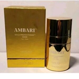 2 Ambari Gold Profection22 Mask 22% AHA BLEND Luxury Creme Skin Care 30 ML 1 Oz